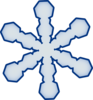 Simple Snowflake clip art - vector clip art online, royalty free ...