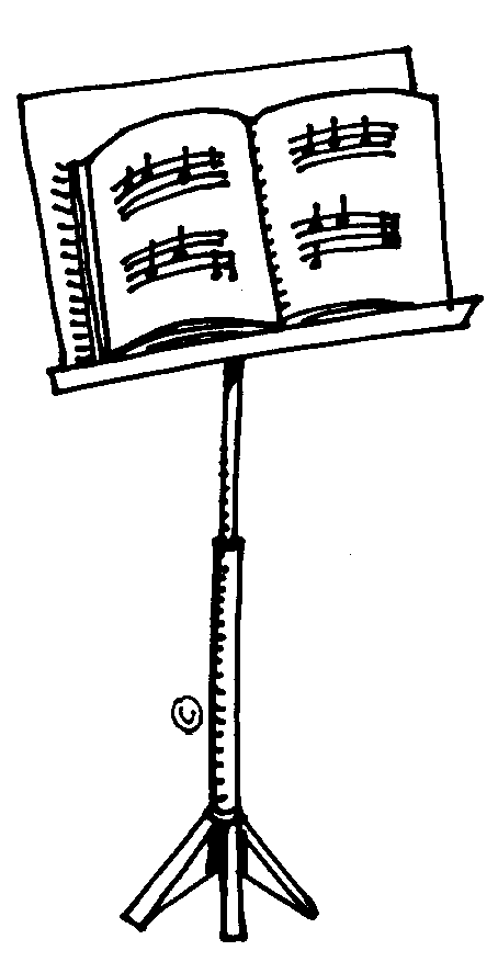 music stand - Clip Art Gallery