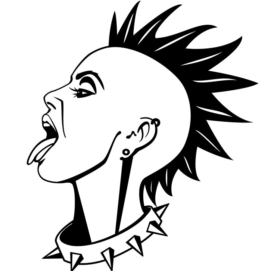 Punk Girl Vector Illustration