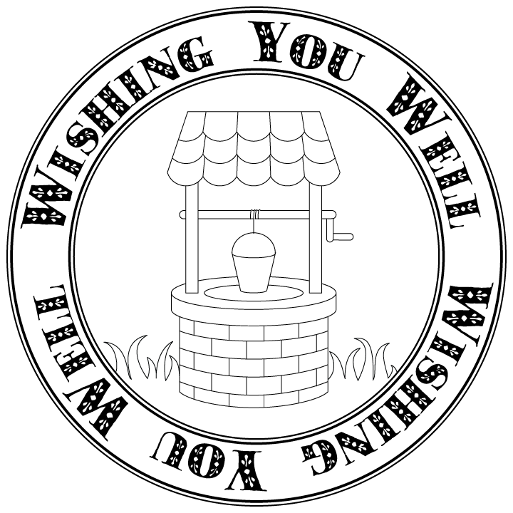 Wishing Well &amp; Doily Borders - Free Cut Files &amp; Digi Stamps