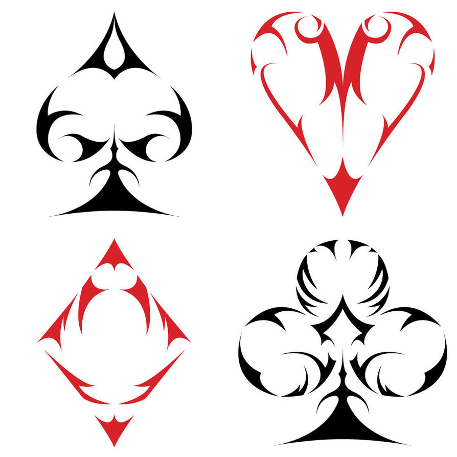 Tribal Card Suits by Aroreforlife on DeviantArt