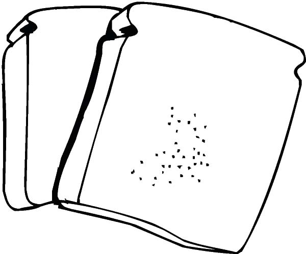 Two Slice of Bread Coloring Pages | Best Place to Color