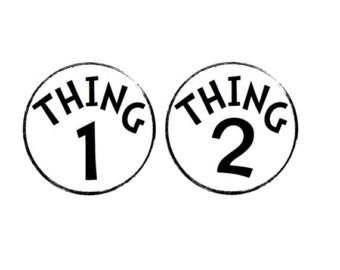 Dr Seuss Coloring Pages Thing 1 And Thing 2 - Free ...