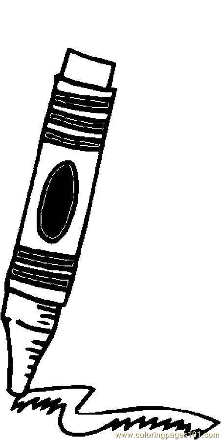 Crayon Coloring Pages - 14 'Crayon' worksheets for kids