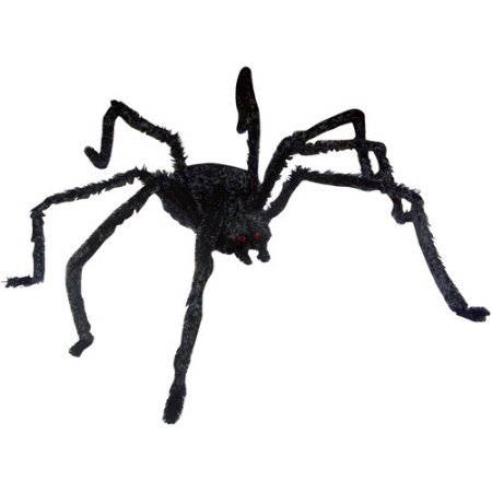 12" Light-up Long Hair Giant Spider Halloween Decoration - Walmart.com
