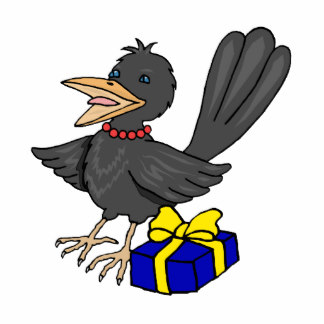 Black Bird Photo Statuettes, Cutouts & Sculptures | Zazzle