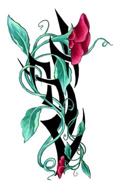 Tribal Flower Tattoos | Flower ...