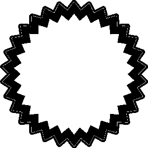 Zig Zag Circle Clipart