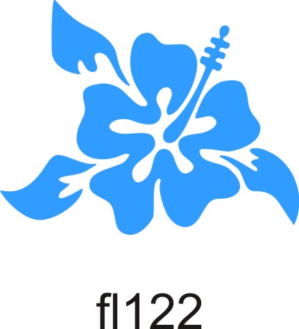 Hibiscus Flower Car Decal Sticker, stickers for gals decals, girls ...