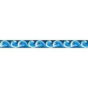 Ocean Waves Straight Border Trim :: Borders :: Decoration ...