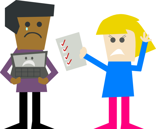 Unhappy Collaboration Clip Art - vector clip art ...