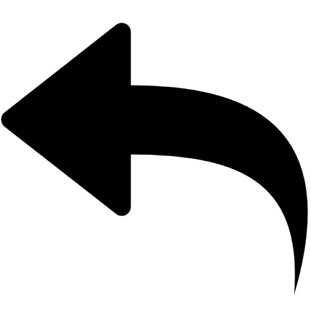Curve arrow point to left Icons | Free Download