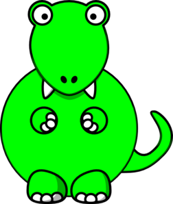 Lime Green Baby Dino Clip Art | High Quality Clip Art