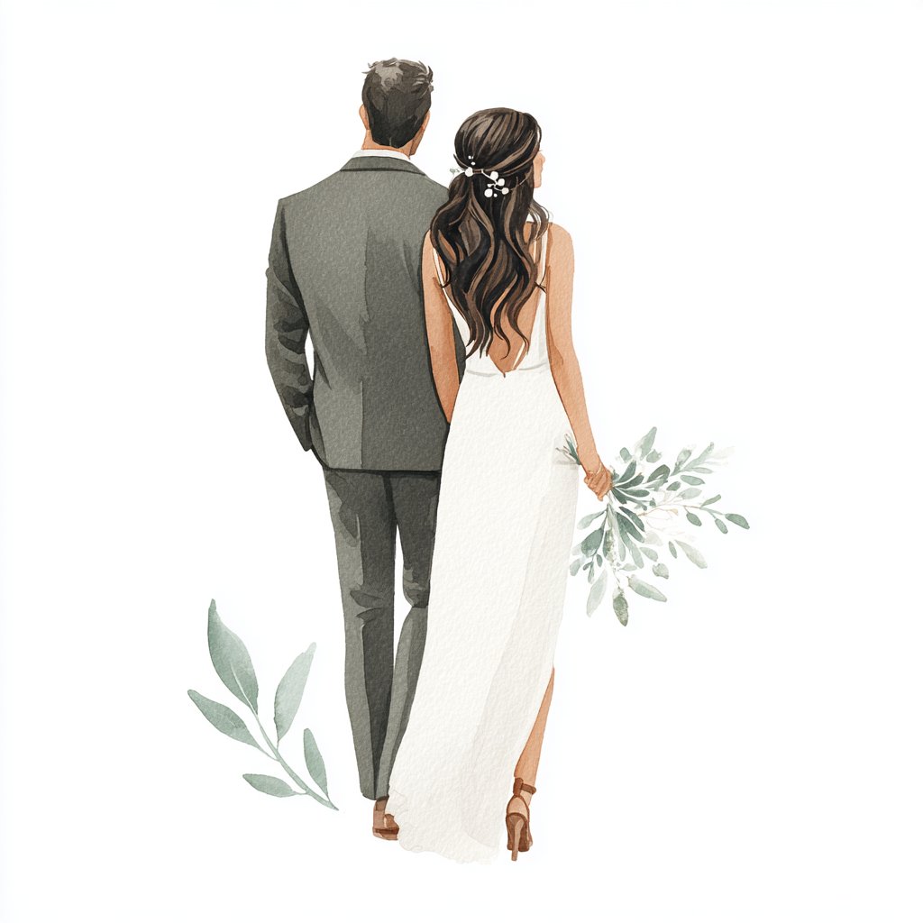 Elegant Wedding Couple