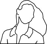 Silhouette woman front outline bw.svg