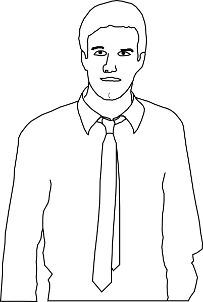 Outline Man - Quoteko.