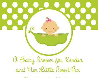 pea baby shower