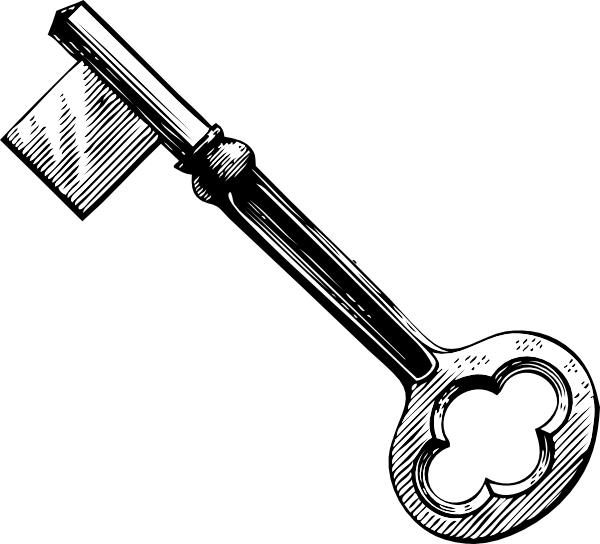 Key Vintage clip art - vector clip art online, royalty free ...