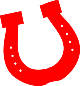 Red Horseshoe clip art - vector clip art online, royalty free ...