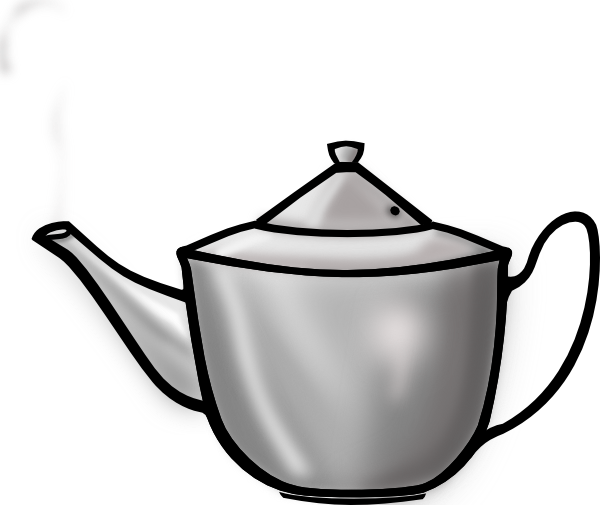 Printerkiller Metal Tea Pot clip art Free Vector