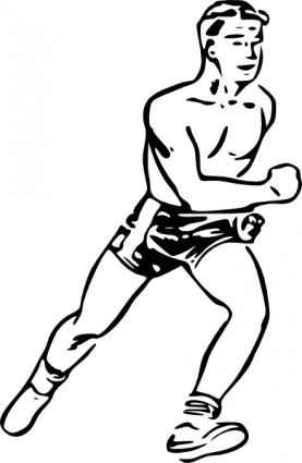 Runner clip art Vector clip art - Free vector for free download