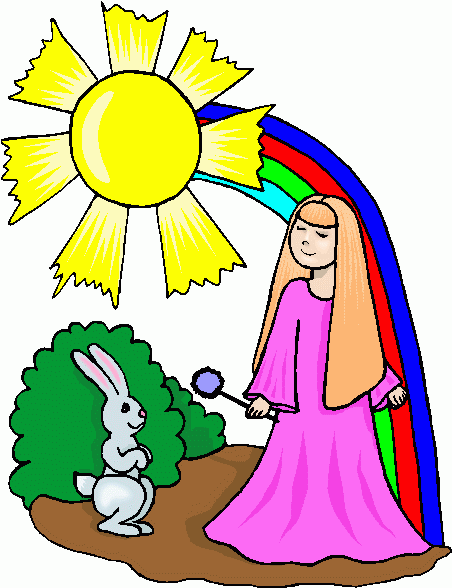 bunny-with-girl-clipart clipart - bunny-with-girl-clipart clip art