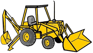 Backhoe Clipart