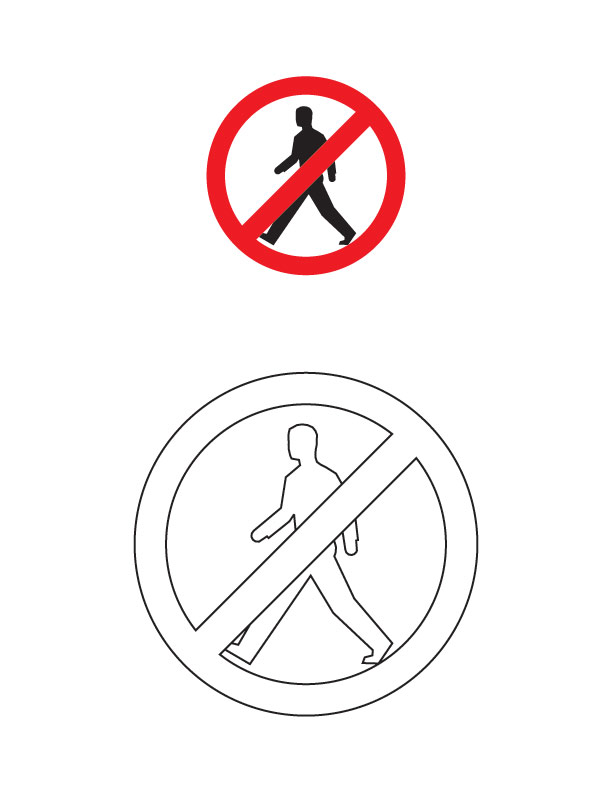 road signs with names Colouring Pages (page 2)
