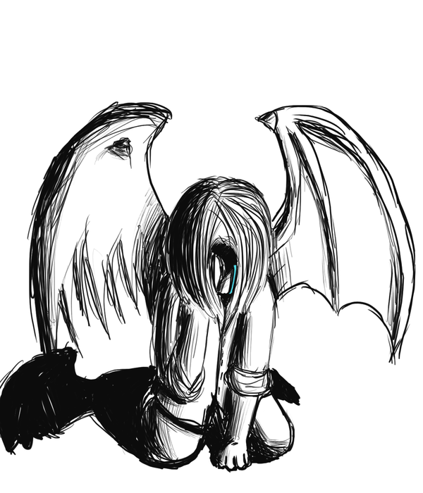 DeviantArt: More Like emo angel thingthing by fangzita