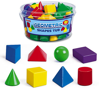 3-D Geometric Shapes Tub at Lakeshore Learning
