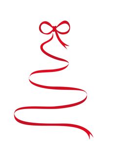 Christmas tree ribbon clipart - ClipartFox
