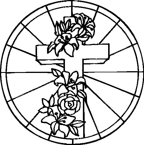 Easter Cross Colouring In - ClipArt Best