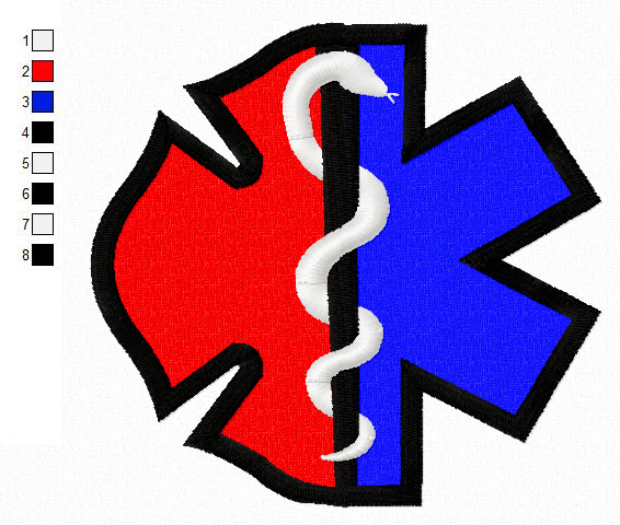 Jen's Medical Dental EMT Embroidery Designs