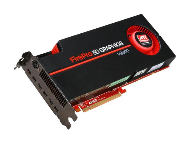 AMD FirePro V9800 100-505602 4GB 256-bit GDDR5 PCI Express 2.1 x16 ...