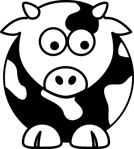 Black And White Cow Clipart