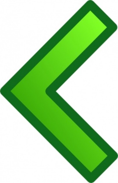 Green Single Left Arrow Set clip art | Download free Vector
