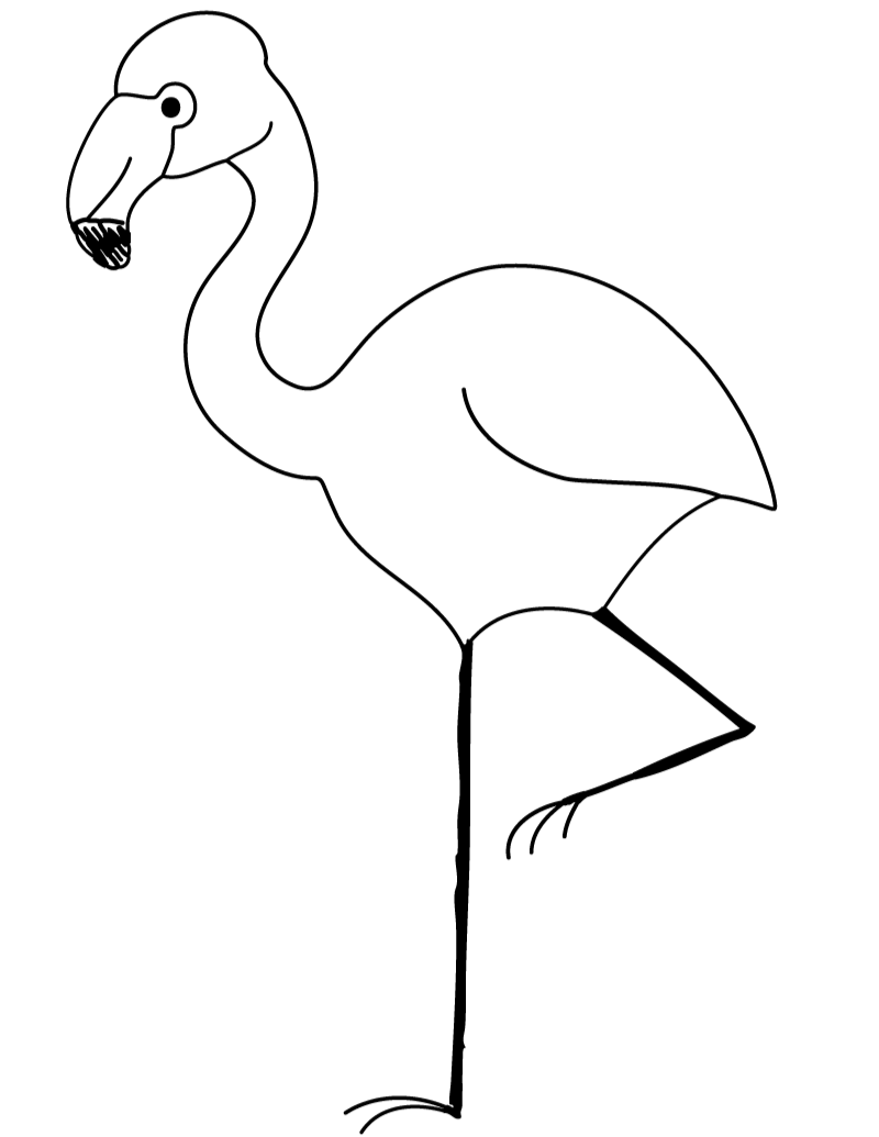 Pink flamingo cartoon clipart clipart kid 2 clipartix image #40274