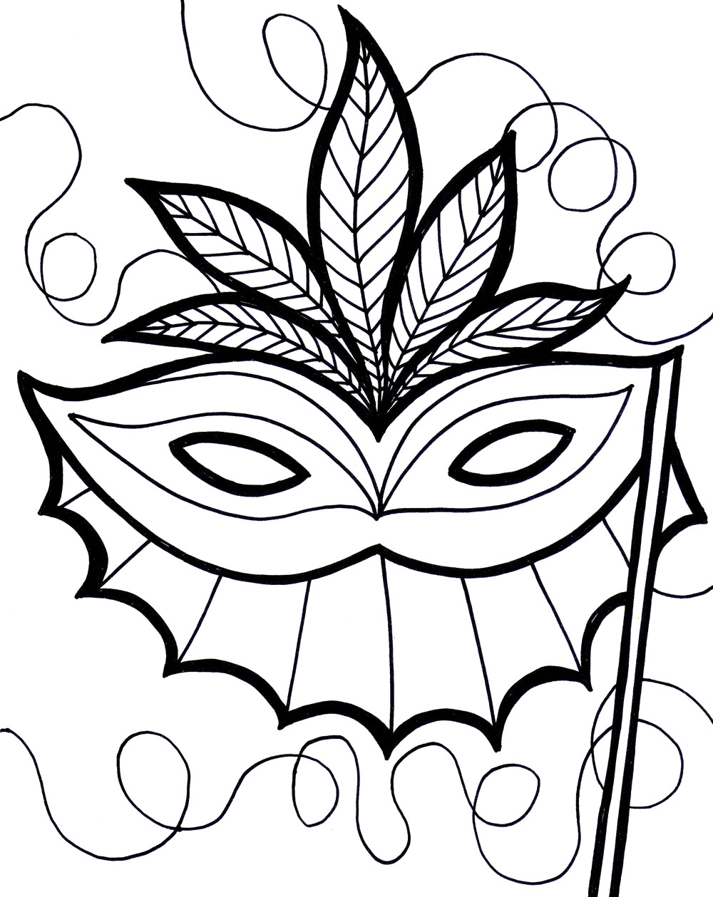 1000+ images about Mardi Gras & Valetine Color or Paint Pages on ...