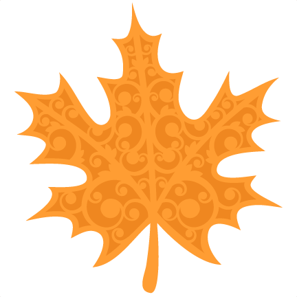 Fall Flourish Leaf SVG scrapbook cut file cute clipart files for ...