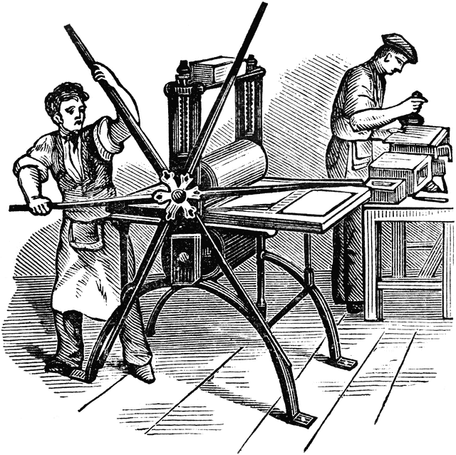 Copper Plate Printing Clipart Etc