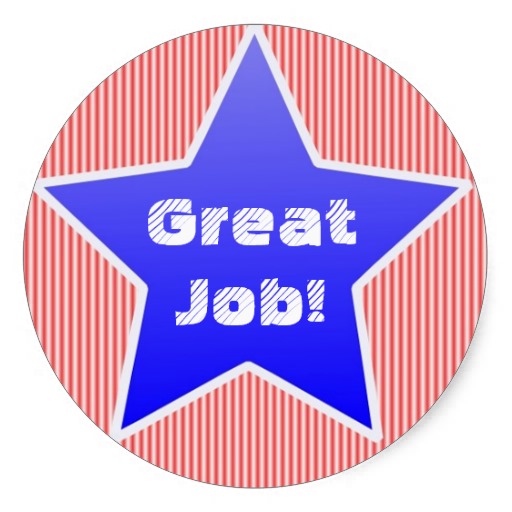 Great Job! Award Stickers | Zazzle.