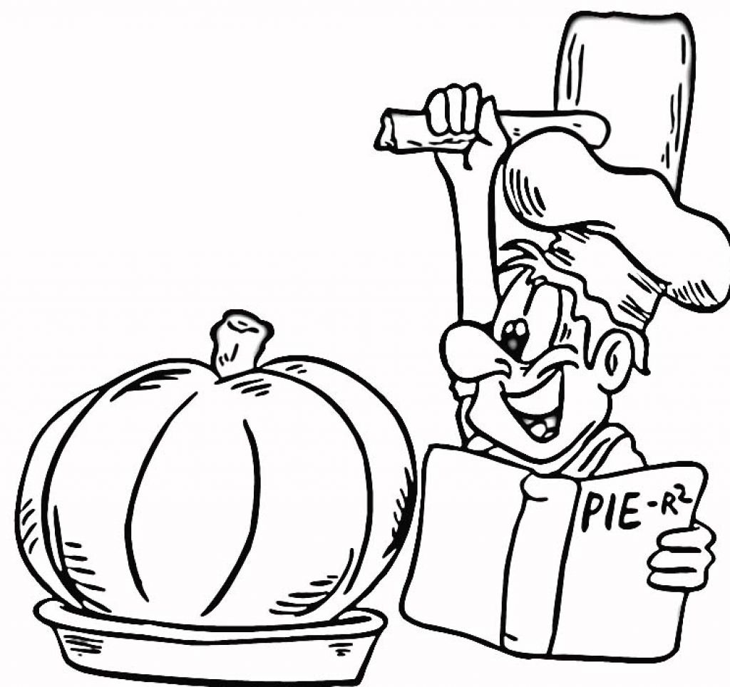 Pie Coloring Sheet