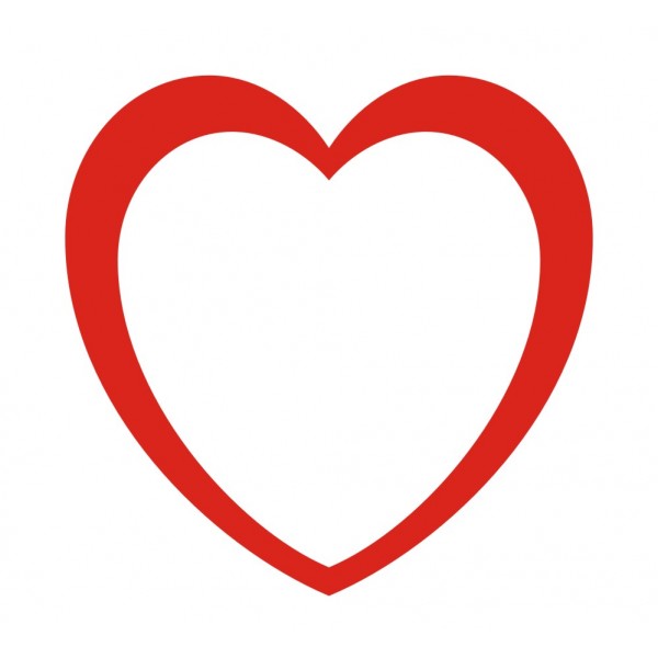 Red Outline Heart