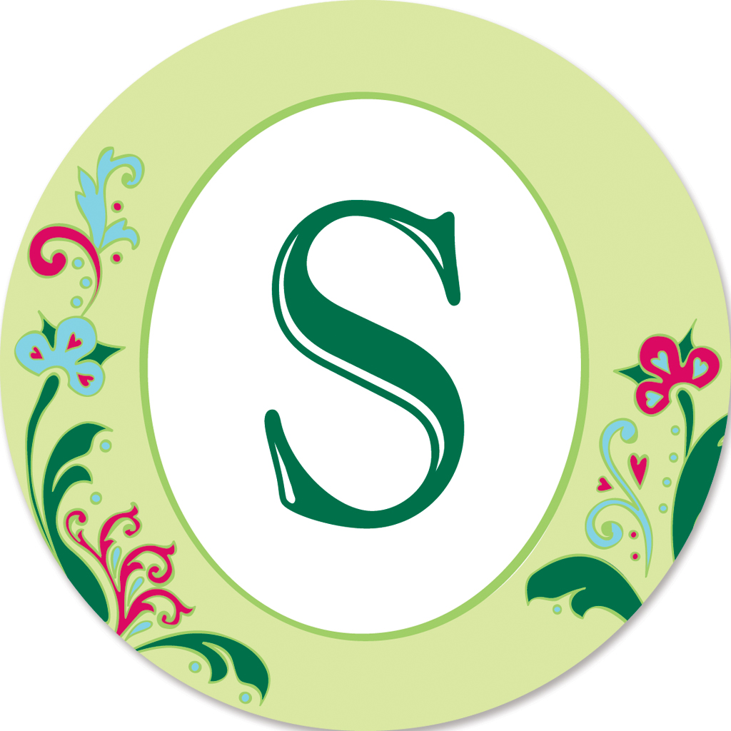Monogram Letter Triple Spinners