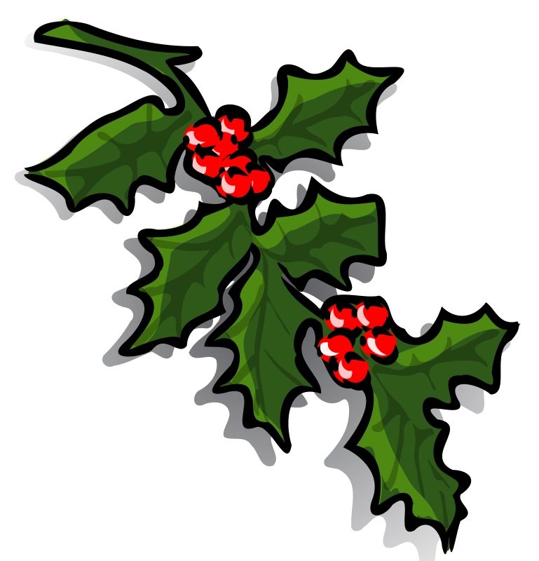 Free Holly Branch Clip Art