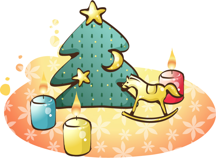 Happy holiday clip art Free Vector