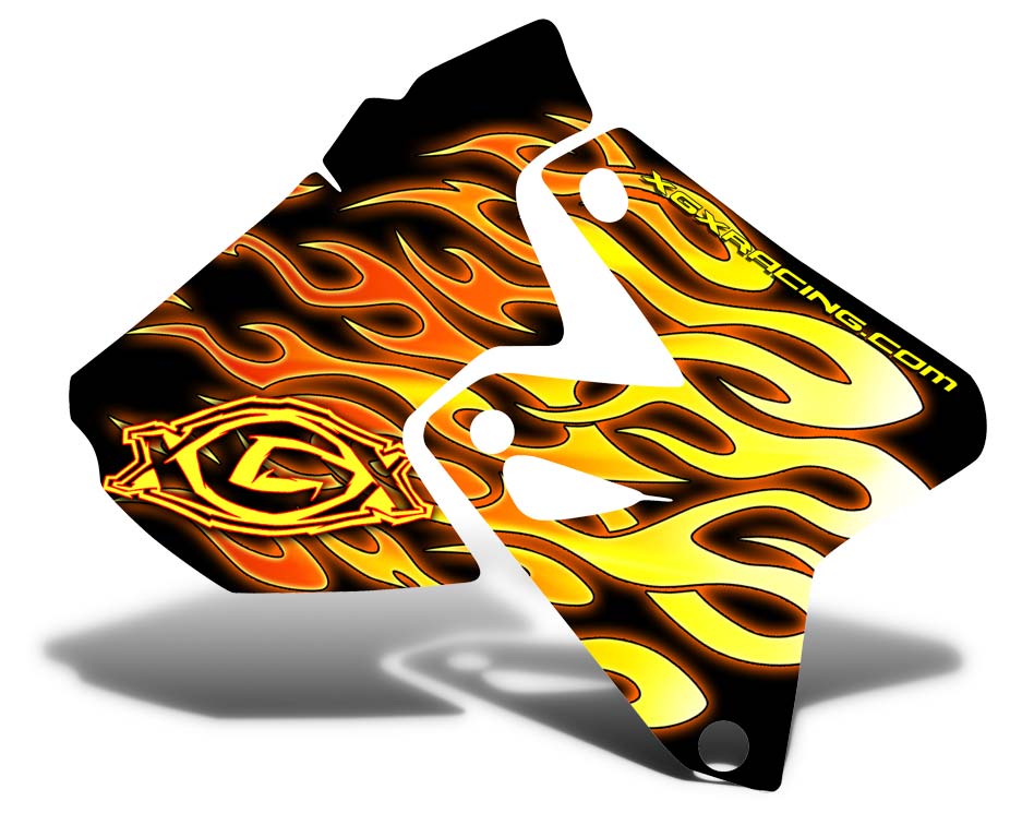 Suzuki DRZ400 Flame Graphics