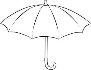 Closed Umbrella Drawing