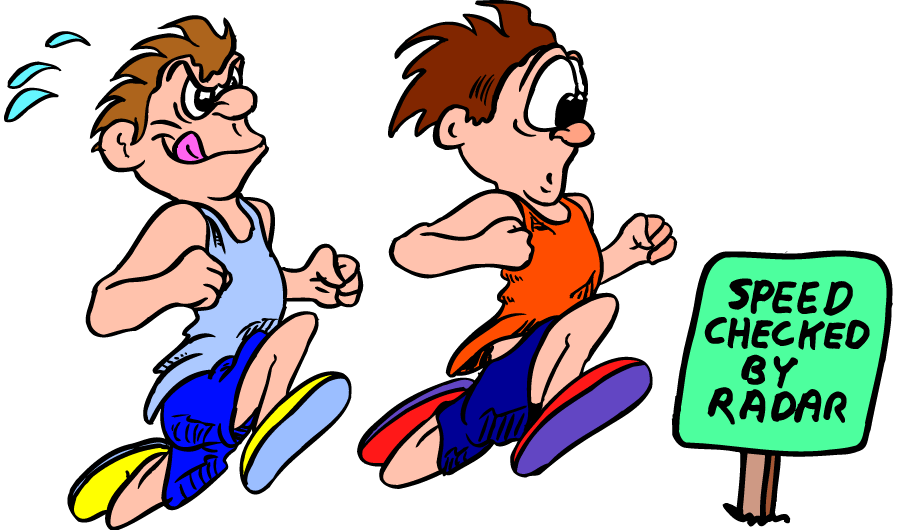 Cartoon Running People