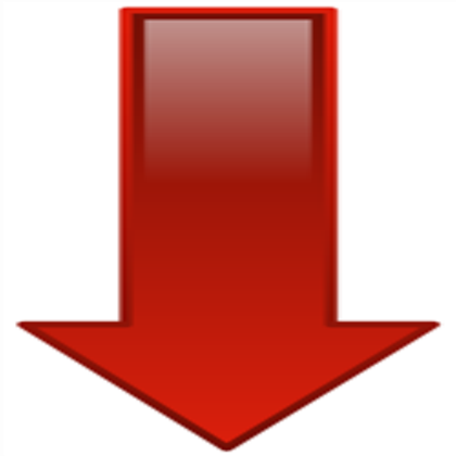 Red arrow pointing down - ROBLOX
